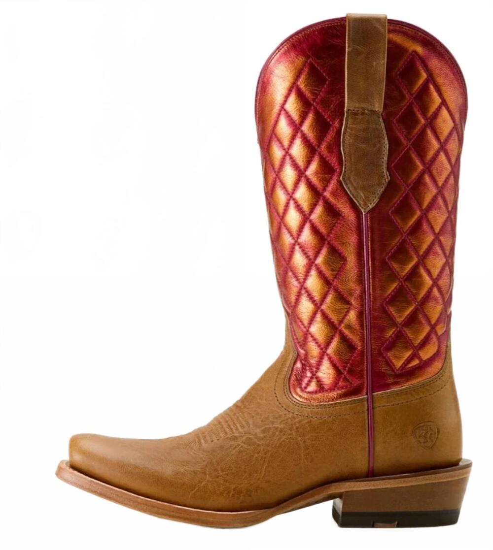 NEW ARIAT women's futurity denton boots in maple sugar/tequila sunrise